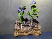 Reagenzglasvasen Olivenholz